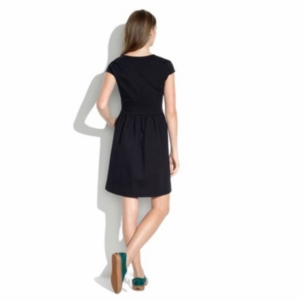 Madewell ponte screenplay black dress with two side pockets Size XS - Picture 3 of 16